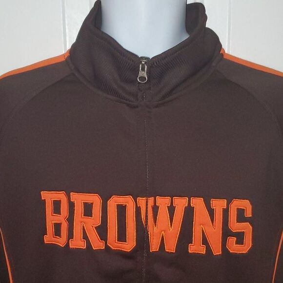 Cleveland Browns Warm Up Track Jacket XL - Picture 4 of 12